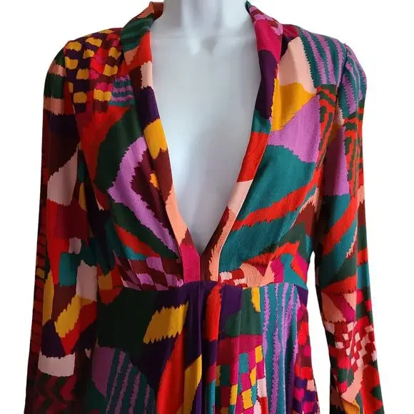 FARM RIO Red Abstract Patches Maxi Dress Long Sleeves 293329 Women's XS  NWT is available for purchase on au PAY Market - Imported Goods Online  Store Co.Ltd. | au PAY Market -